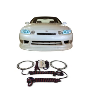 Bright Blue Angel Eye Headlight Halo kit for Lexus SC300 92-02 - Picture 1 of 3