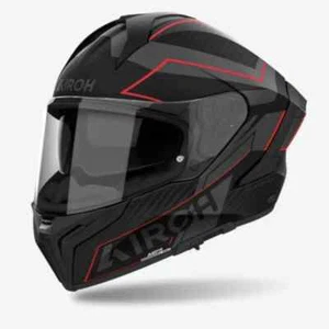 Motorcycle Helmet Integral Airoh MATRYX Sentinel Red Matt Helmet Casque Size M - Picture 1 of 3