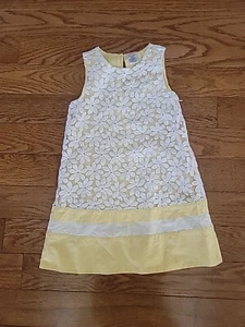 Gymboree Girls Yellow Floral Dress Size 6 Embroidered Spring Easter  - Picture 1 of 7