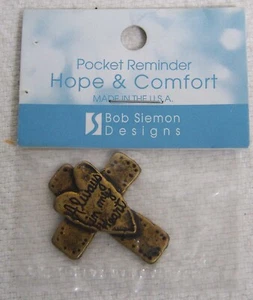 Pocket Reminder Hope & Comfort Bob Siemon Design USA Made 1.5"x1" Giftable - Picture 1 of 4