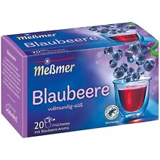 MESSMER Blauber BORÓWKA herbata Made in Germany 1 pudełko.20 torebek herbaty REE WYSYŁKA