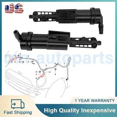Fit for MINI COOPER R50 R52 R53 2002-2006 Left & Right Headlight Washer Nozzle Foto 1 de 4