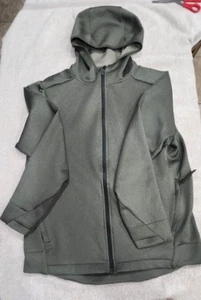 Chaqueta con Capucha Cremallera Completa Ligera Hombres M Atlética Verano Chaqueta de Pista Verde - Imagen 1 de 5
