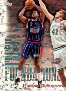 TOPPS 1999 NBA BALONCESTO MICHAEL DICKERSON TARJETA PROMOCIONAL SB30 HOUSTON ROCKETS - Imagen 1 de 2