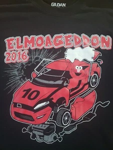 Elmo Elmoageddon Sesame Street 2016 Armageddon Street Race Parody Tshirt Sz XL - Picture 1 of 4