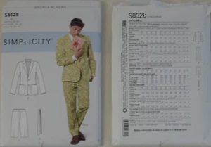 Simplicity 8528 - Men's Costume Suit - Picture 1 of 1