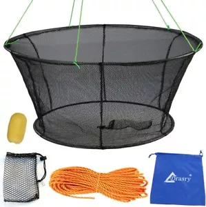 Drasry Foldable Fishing Net, Landing Fishing Pier Nets Drop Net for Crayfish - Picture 1 of 7