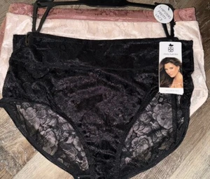 Daisy Fuentes Womens Hipster Underwear Panties 3-Pair Nylon All Lace ~ 1X - Picture 1 of 5