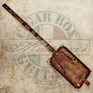 L'acustica 3tpv Mancina Zigarrenbox Gitarre Matteacci's - Bild 1 von 12