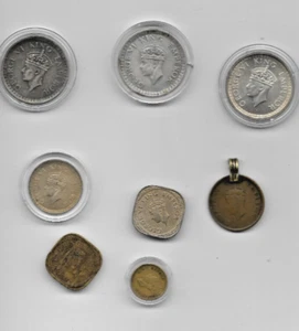 Lot of India Silver Rupees and Copper coins - No reserve - Picture 1 of 2