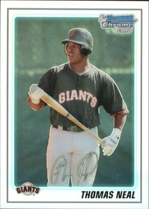 2010 Bowman Chrome Prospects Refractors #BCP99B Thomas Neal Auto /500