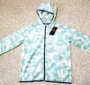 Under Armour Storm Heat Gear Women 1356225-403 Run Anywhere Hooded Jacket Size M - Bild 1 von 12