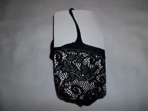 Spitzenbesatz transparente Netz Straps Strumpfhose schwarz nip Goth Metal Punk Cyberpunk - Bild 1 von 2