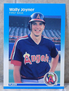 1987 Fleer #86 WALLY JOYNER RC Rookie Baseball Card (CALIFORNIA L.A. ANGELS)