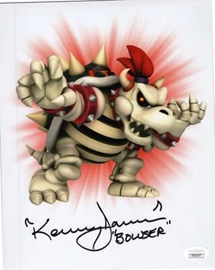 Auténtica foto firmada de Kenny James ""Nintendo Super Mario ~ BOWSER"" 8x10 JSA certificado de autenticidad - Imagen 1 de 1