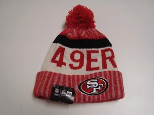 New Era Brandneu San Francisco 49ers Bommelmütze Winter Strickmütze SF Niners Neu mit Etikett - Bild 1 von 6
