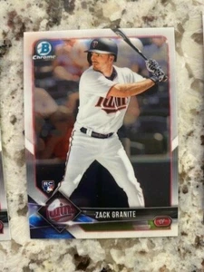 Tarjeta de novato Bowman 2018 cromada Minnesota Twins Zack Granite #81 - Imagen 1 de 1