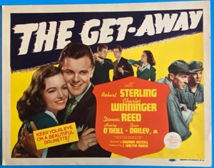 Donna Reed Robert Sterling Charles Winninger GET-AWAY 1941 org Title card 5316