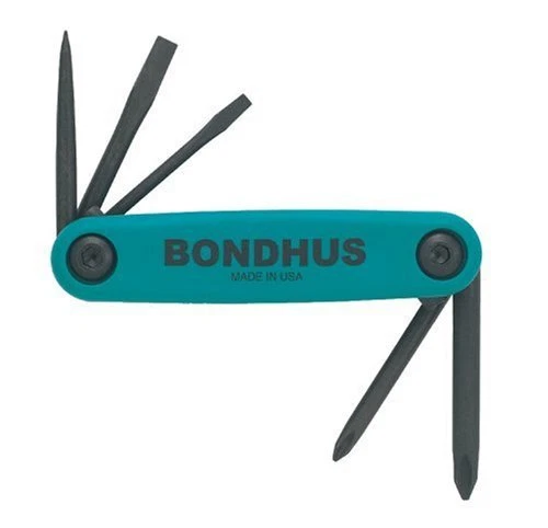 Bondhus 12545 GorillaGrip Utility Fold-up Set, Phillips, Slotted, and Awl - Image 1 of 1