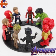 Cake Toppers Avengers 8 Figures Set End Game Infinity Thor Iron Man UK Seller