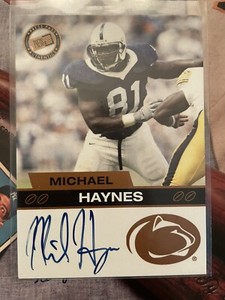 2003 Press Pass Authentics Auto Bronze Michael Haynes Auto