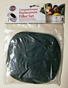 Norpro 94F Compost Keeper Replacement Filter Set Black Authentic Sealed NIP - Picture 1 of 3