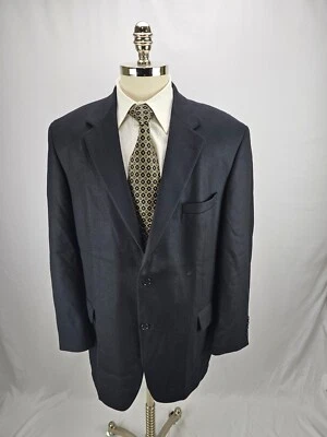 Gianfranco Ruffini Men's Black Lambswool & Cashmere Blazer Jacket 46L - Image 1 of 4