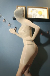 Unisex Glanz Body Stocking Cocoon Bodyhouse Transparent Strumpfhose Tights T-Shirt - Bild 1 von 21