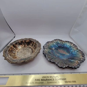 Vintage Silver Plated Dishes Lot Of 2 - Picture 1 of 6