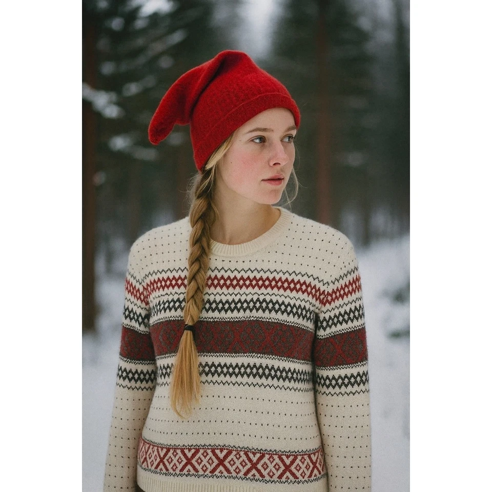 Suéter Talbots Fair Isle Nordic Cashmere mezcla algodón talla XL Foto 1 de 4