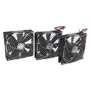 Lot of 3 Elina Fan HDF1225L-24HHB Axial Fan, 120x120mm, 106CFM, 52dBA, 24VDC - Picture 1 of 4