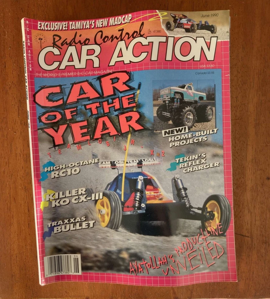 Vintage Radio Control Car Action RC CAR Magazine June 1990 Car of Year RC-10 - Image 1 of 1