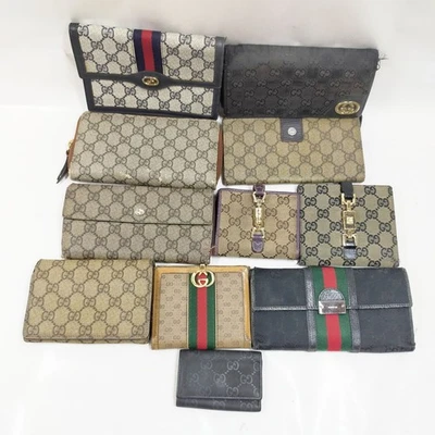SIN TARIFA Gucci Cartera de Cuero Cartera Larga Conjunto de 11 Piezas 583914 Foto 1 de 4