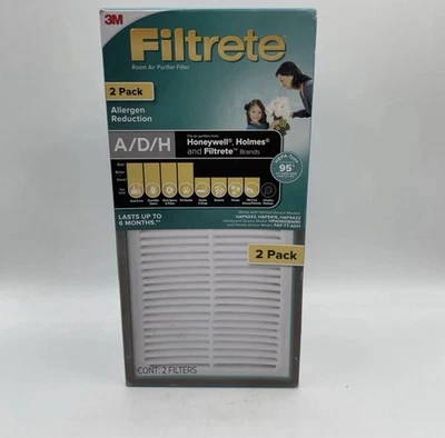 Filtrete A/D/H Allergen Reduction HEPA Air Purifier Replacement Filter, 2 Pack - Image 1 of 4