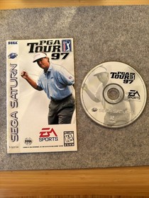 PGA Tour 97 (Sega Saturn, 1996) Disc & Manual Only T&W