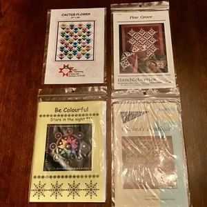 Mixed Lot Of 4 Various Quilt Patterns - Picture 1 of 6