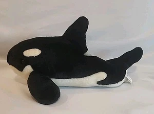 Sea World 16” Shamu Orca Killer Whale Plush Collectible Animal 2015 Orlando - Picture 1 of 7