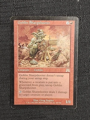 Magic the Gathering Goblin Sharpshooter Onslaught Regular Card (LP) - Image 1 of 2