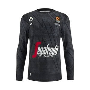BASKETBALL VIRTUS BOLOGNA - JERSEY SHIRT WARM UP EUROPE - MACRON - Season 2023/2 - Picture 1 of 4