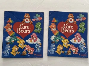 Vintage Lot 2 Care Bears Panini Figurine Edition Sticker Albums Books 1985 - Picture 1 of 8