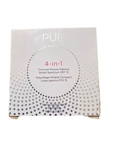 Base en polvo PÜR Beauty maquillaje mineral prensado 4 en 1 FPS 15, caja ligera LN6 - Imagen 1 de 3