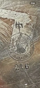 Forbes Silver Co Quadruple Plate 216 Lidded Tea Pot with Handle & Spout - Picture 1 of 16