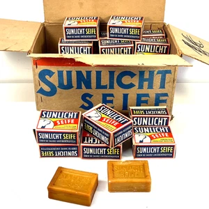 30x Gross SUNLICHT Seife Antike Karton Verpackung Mannheim um 1920 Bad WC - Picture 1 of 6