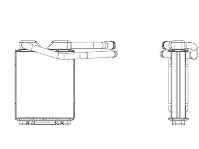 Para Chevrolet Corvette 1984-1996 núcleo térmico TYC 31876DYDD 1987 1986 1985 1988 Foto 1 de 2