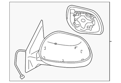 Подлинное наружное зеркало Mitsubishi 7632B434 - Изображение 1 из 2