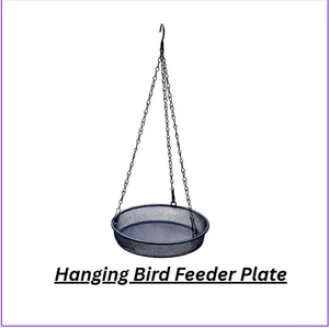 Maschendraht Vogelfutterhaus Tablett zum Aufhängen für Garten Metall Vogelfutterhaus mit Kette - Bild 1 von 3