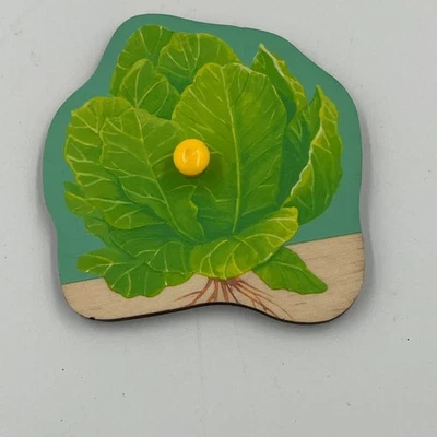 Rompecabezas de madera Lovevery Community Huerto Huerto Lechuga Repuesto Aventurero Foto 1 de 2