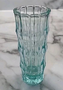 Tiara Indiana Glas Knospen Vase Aquamarin Blau Vintage - Bild 1 von 3