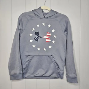 Under Armor Youth Large Kangroo Pocket Gray/Red/White/Blue - Picture 1 of 5