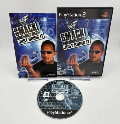 WWF SmackDown!: Just Bring It (PAL Sony PS2, 2001) *Near Mint* *Disc Perfect* - Image 1 of 4